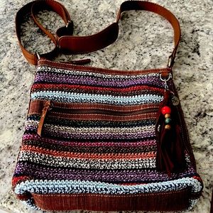 The Sak - BOHO Lucia Crochet Crossbody/Shoulder Bag.  Excellent Condition
